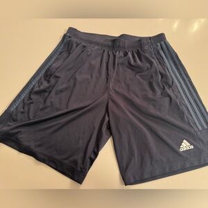 Adidas Men's Dark Blue Athletic Shorts large